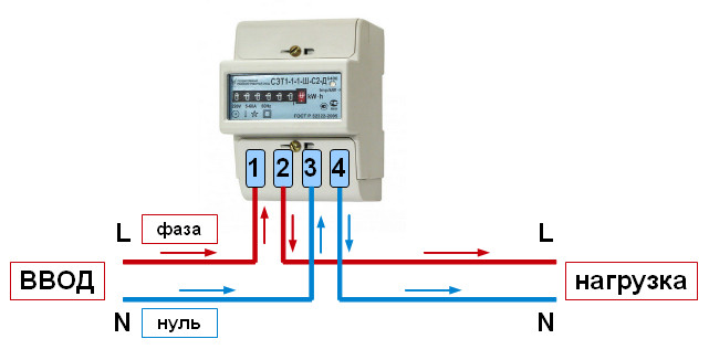 Схема подключения трехфазного электросчетчика с трансформаторами тока