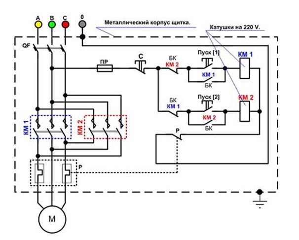 Пускатели электромагнитные схема подключения
